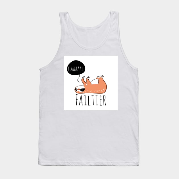 Sloth Fail Tank Top by avogel